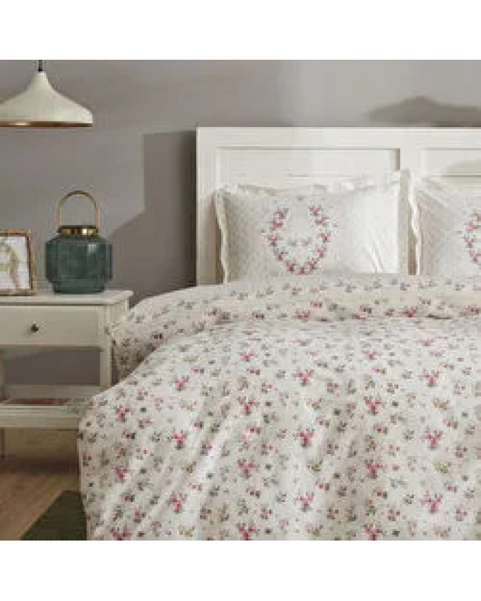 Karaca Home Sonya %100 Pamuk Çift Kişilik Nevresim Takımı Bordo