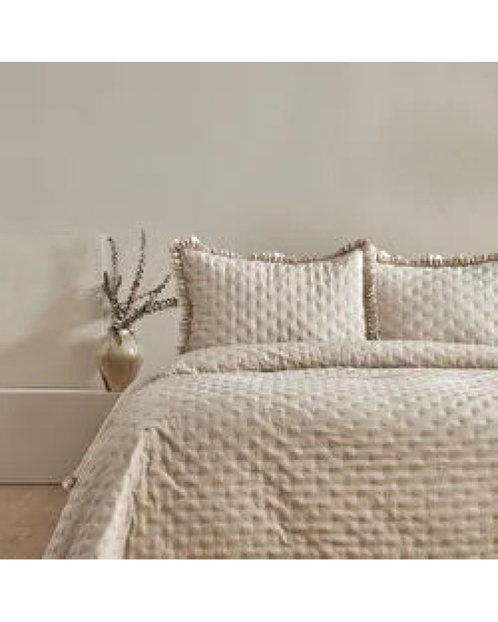 Karaca Home Viona Çift Kişilik Yatak Örtüsü Seti Bej