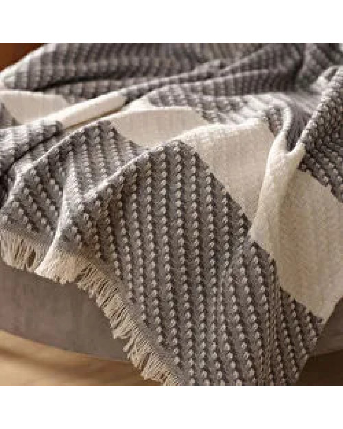 Karaca Home Wilma Antrasit Throw Battaniye 130x170 cm