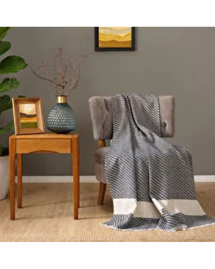 Karaca Home Wilma Lacivert Throw Battaniye 130x170 cm