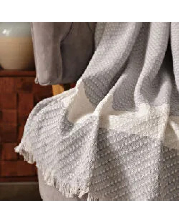 Karaca Home Wilma Gri Throw Battaniye 130x170 cm