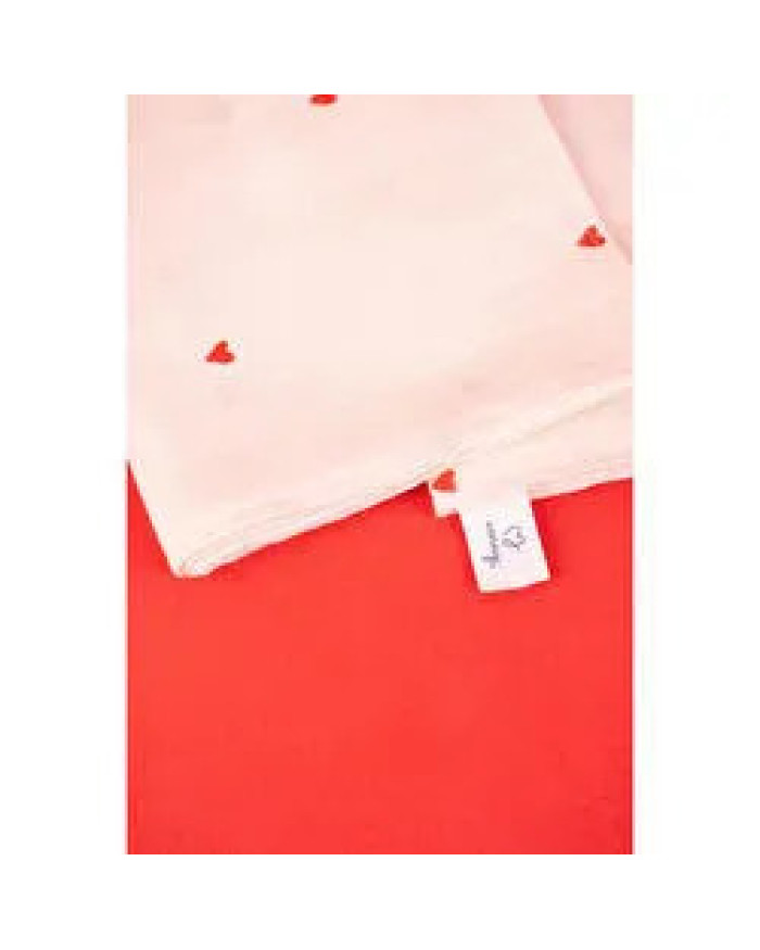 Emaylab Cupid Kalp Desenli %100 Müslin -pamuk Mutfak Kurulama Bezi Ve Bebek Omuz Bezi (3'lü Set)