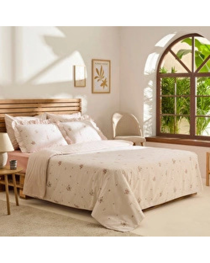 Kaşmir Home Levina %100 Pamuk Tek Kişilik Nevresim Takımı Rose