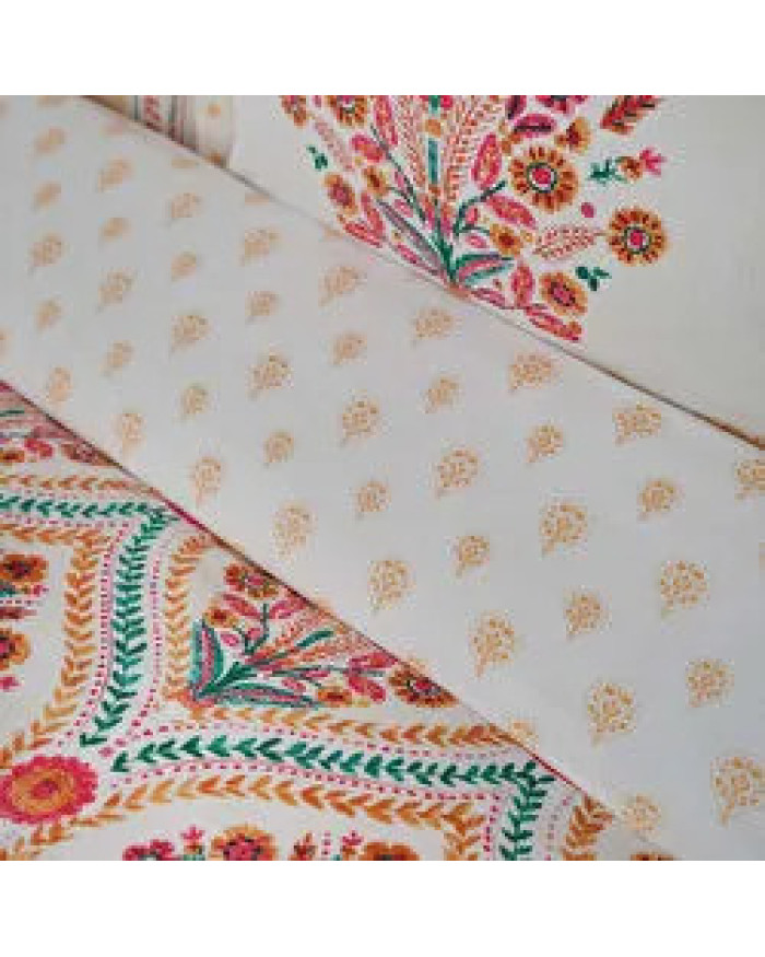 Karaca Home Carmenta Kiremit %100 Pamuk Tek Kişilik Nevresim Takımı