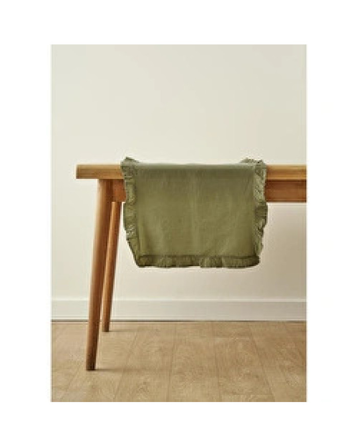 Bella Maison %100 Pamuk Elegance Runner Haki (50x150 Cm) Haki