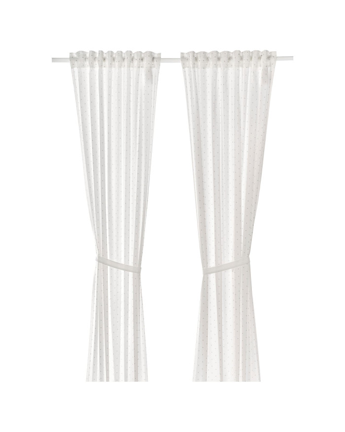IKEA LEN beyaz 120x300 cm bebek perdesi - 70457637