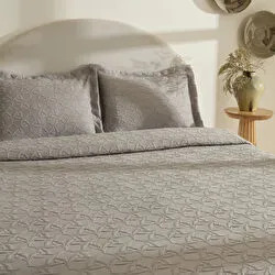 Karaca Home Hempton Çift Kişilik Yatak Örtüsü Gri
