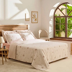 Kaşmir Home Levina %100 Pamuk Tek Kişilik Nevresim Takımı Rose