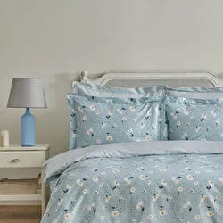 Karaca Home Daisy %100 Pamuk Tek Kişilik Nevresim Takımı Mint